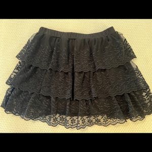 Black Lace Skirt